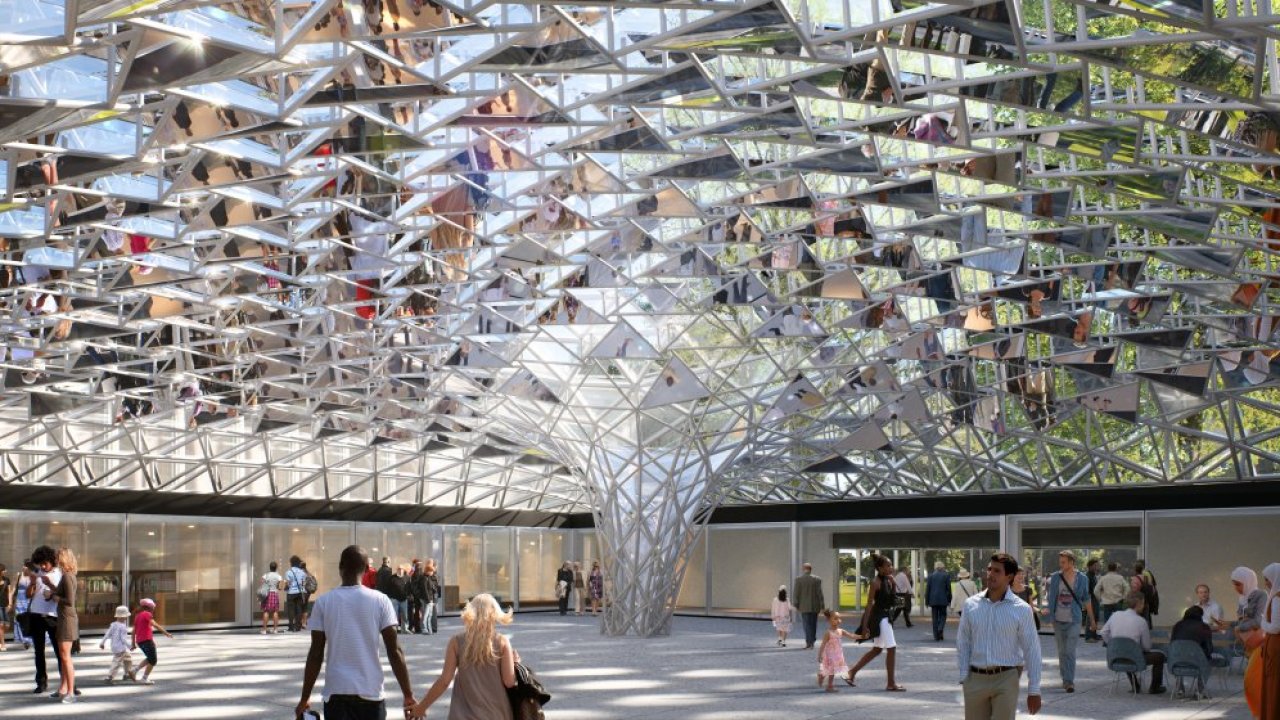 Albright-Knox Art Gallery renotavtion to feature mirror-mosaic canopy by Olafur Eliasson